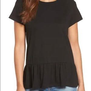 Caslon peplum tee